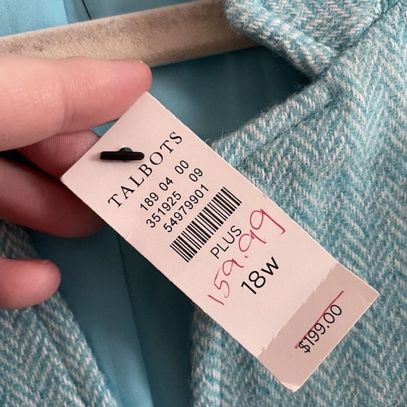Talbots Aqua Blue Blazer - Picture 8 of 11
